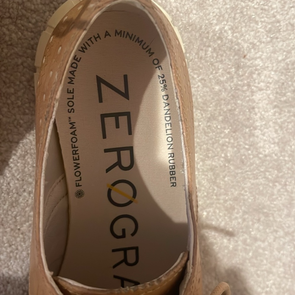 Cole Haan, the Mens' ZERØGRAND Remastered Wingtip Leather Oxford Size 7W - Picture 7 of 9